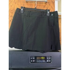 Old Navy Black Pleated Skort Size 10 Stretch Mini Skirt Shorts School‎ Uniform